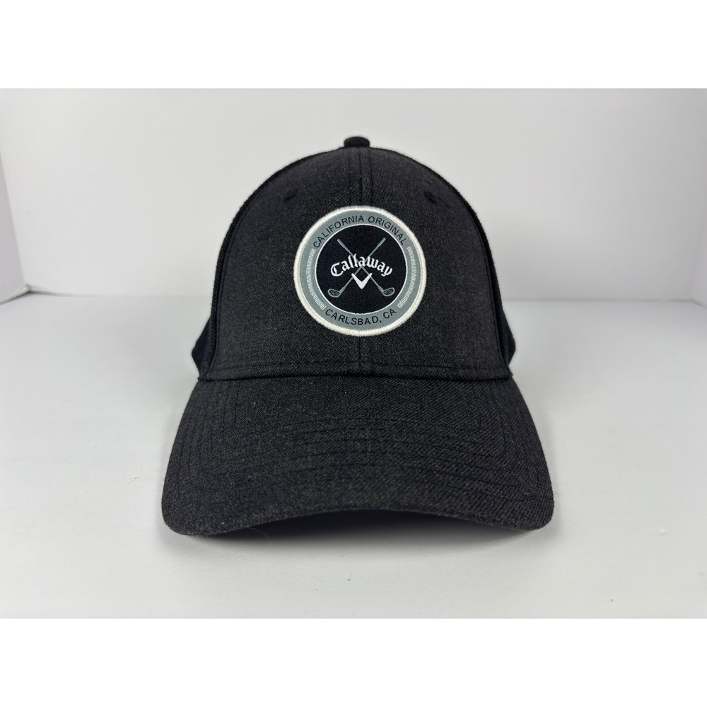 Callaway Golf Hat Mens Black California Original Carlsbad Trucker Snapback Cap